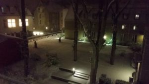 Campus im Schnee