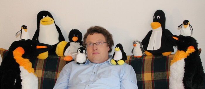 Pinguin WG; Patrick guckt genervt